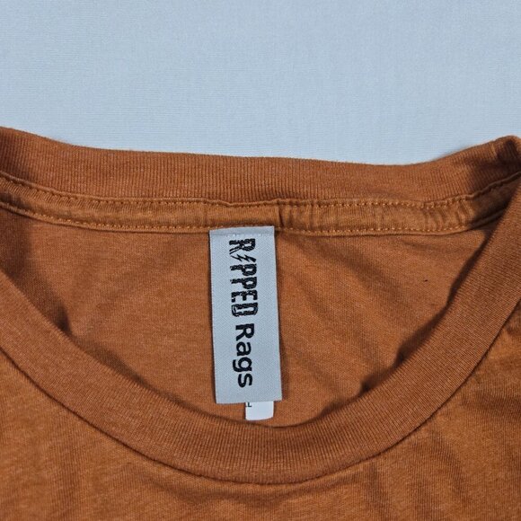 Ripped Rags Thunder Bay Marina T-Shirt XL Orange Graphic Tee Nautical Streetwear - Picture 11 of 13